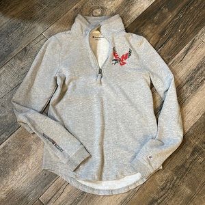 Eastern Washington University half zip up pullover
